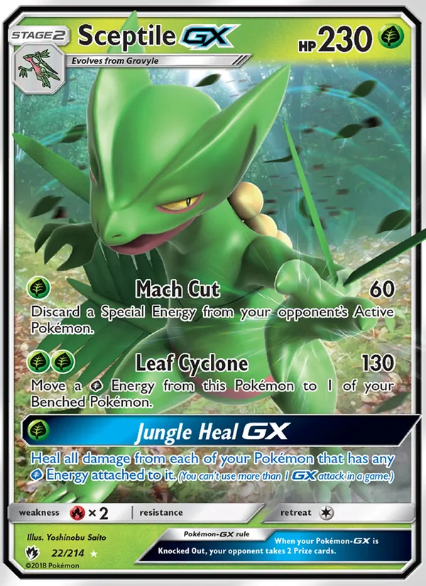 Sceptile GX 22 · Lost Thunder