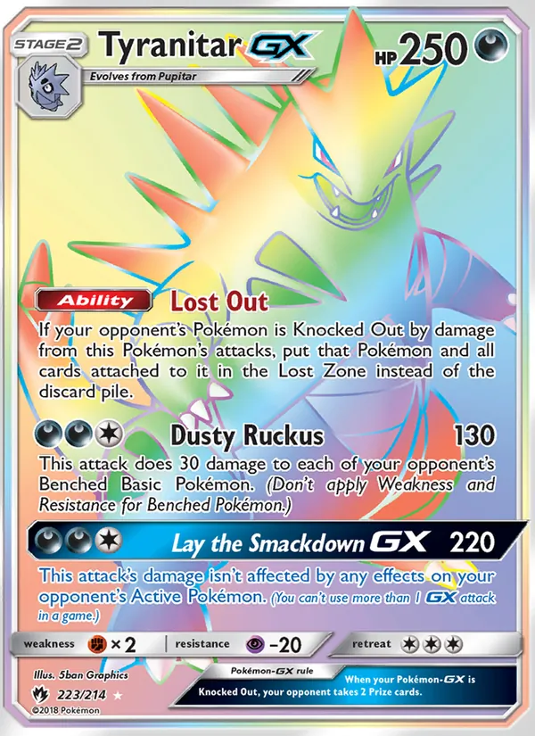 Tyranitar GX 223 · Lost Thunder