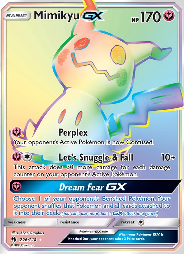 Mimikyu GX 226 · Lost Thunder