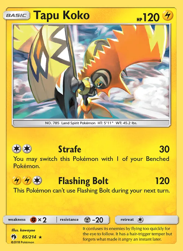 Tapu Koko 85 · Lost Thunder