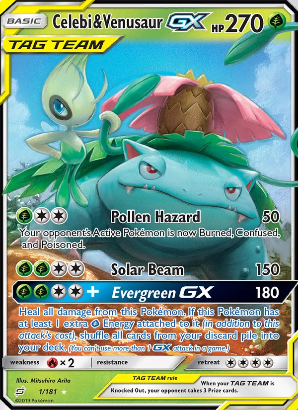 Celebi & Venusaur GX 1 · Team Up