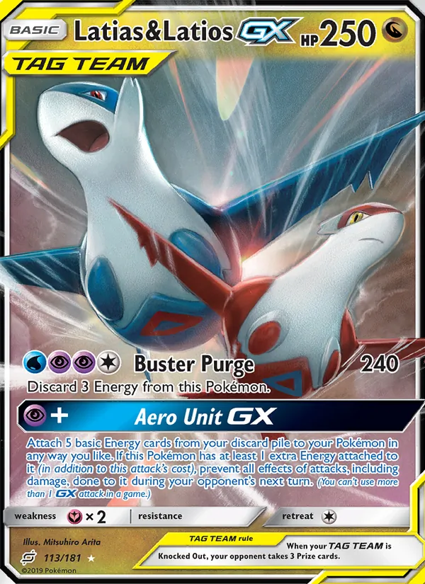 Latias & Latios GX 113 · Team Up