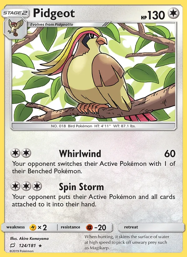 Pidgeot 124 · Team Up