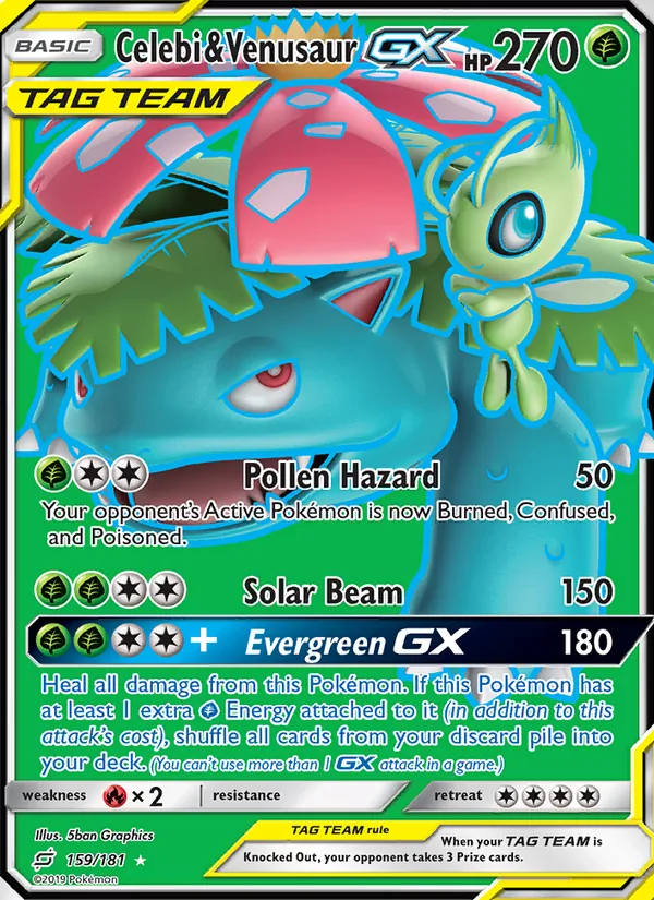 Celebi & Venusaur GX 159 · Team Up