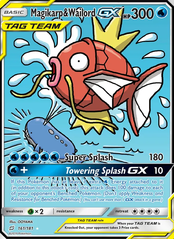 Magikarp & Wailord GX 161 · Team Up