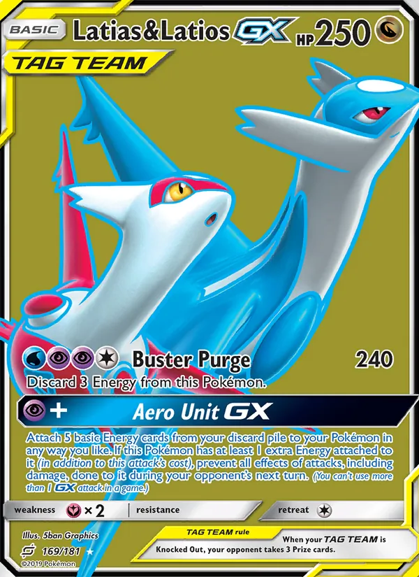 Latias & Latios GX 169 · Team Up
