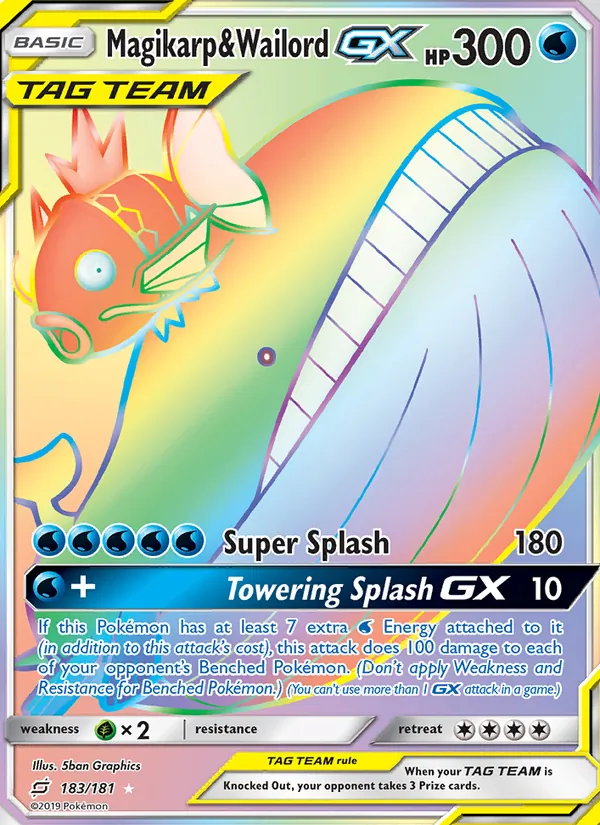 Magikarp & Wailord GX 183 · Team Up