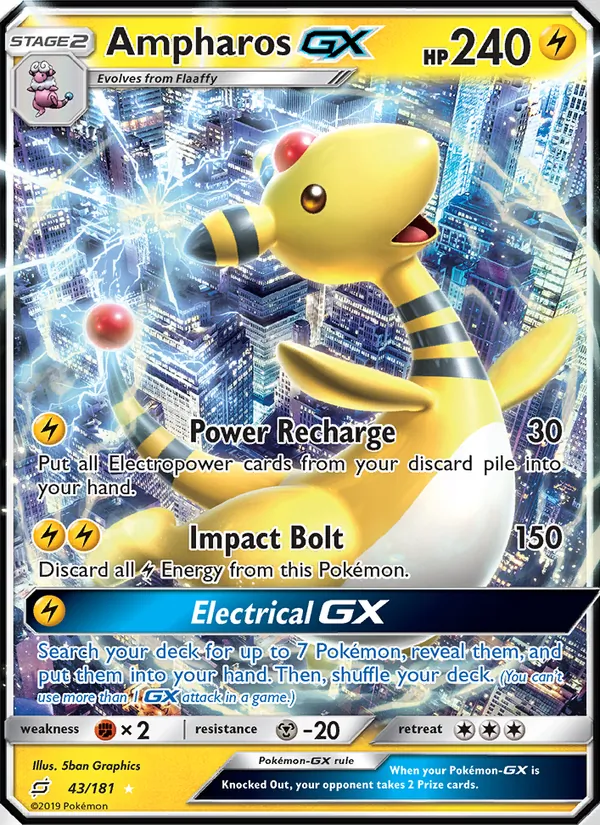 Ampharos GX 43 · Team Up