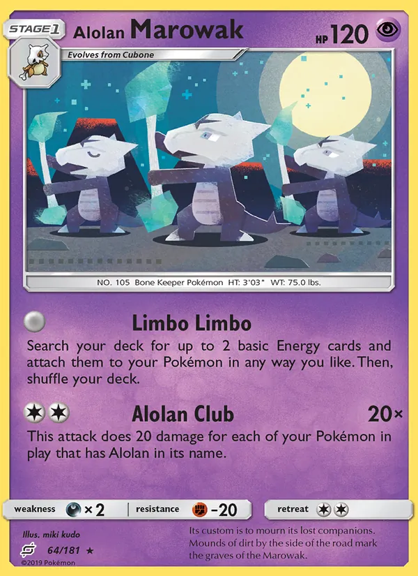 Alolan Marowak 64 · Team Up
