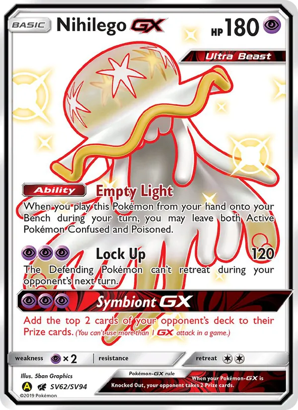 Nihilego-GX SV62 · Hidden Fates Shiny Vault