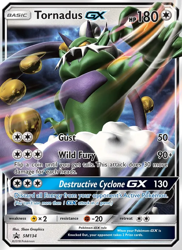 Tornadus GX SM134 · SM Black Star Promos