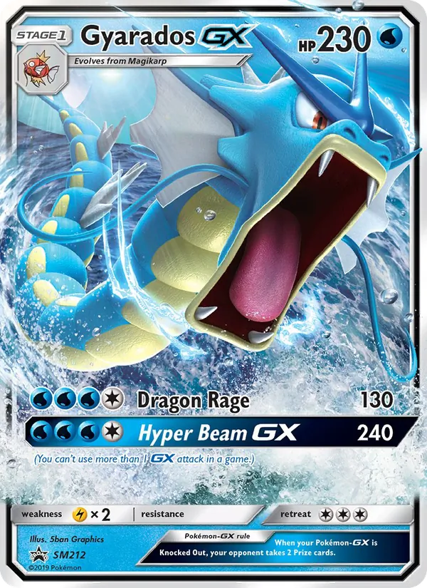 Gyarados GX SM212 · SM Black Star Promos