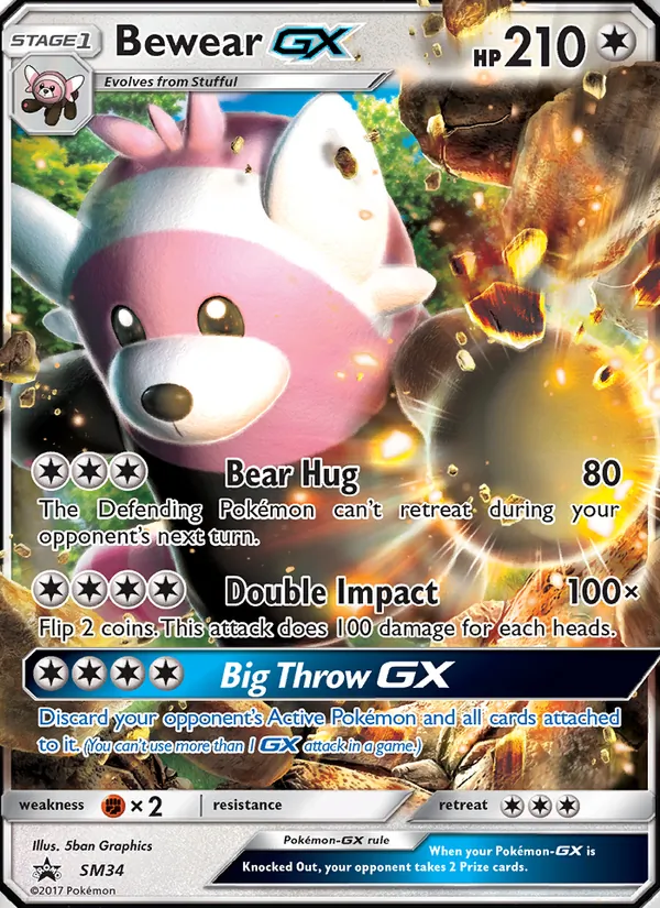 Bewear GX SM34 · SM Black Star Promos