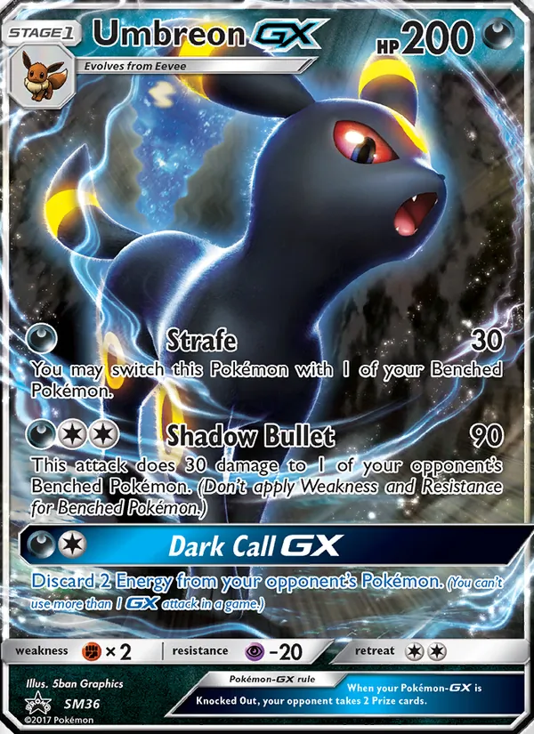 Umbreon GX SM36 · SM Black Star Promos