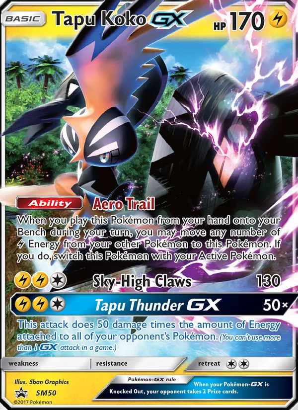 Tapu Koko GX SM50 · SM Black Star Promos