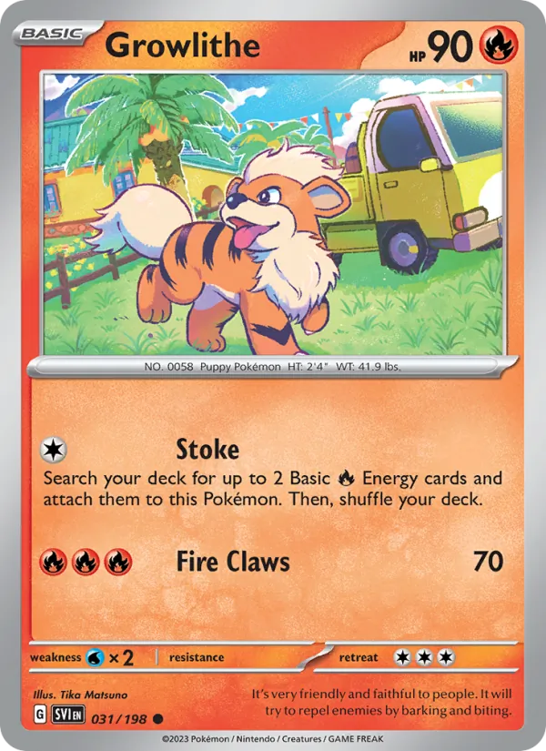 Growlithe 031 · Scarlet & Violet