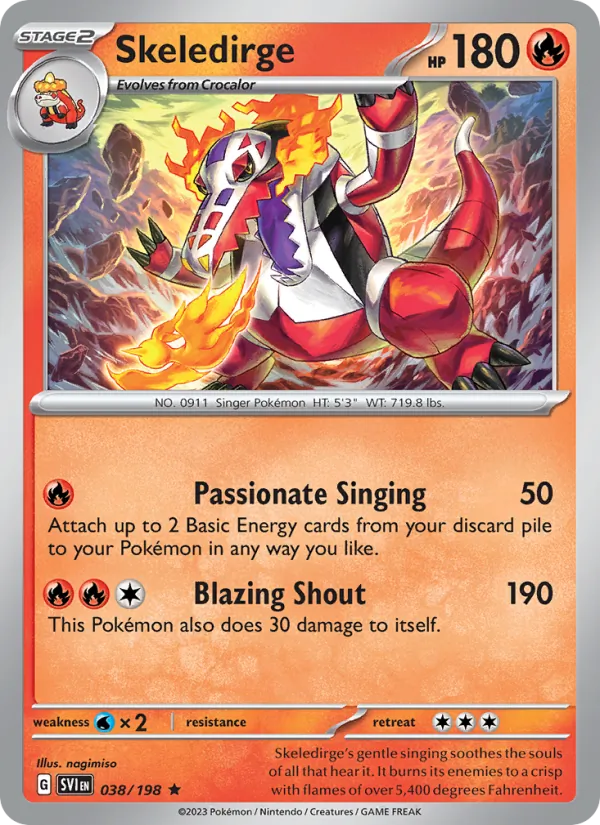 Skeledirge 038 · Scarlet & Violet