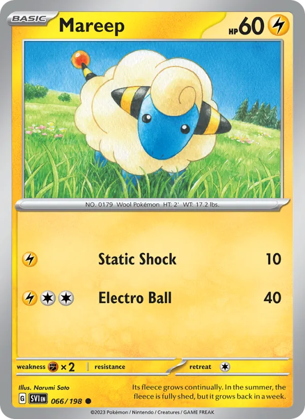 Mareep 066 · Scarlet & Violet