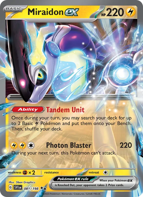 Miraidon ex 081 · Scarlet & Violet