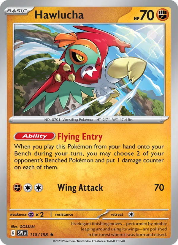 Hawlucha 118 · Scarlet & Violet