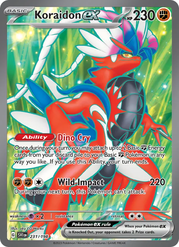 Koraidon ex 231 · Scarlet & Violet