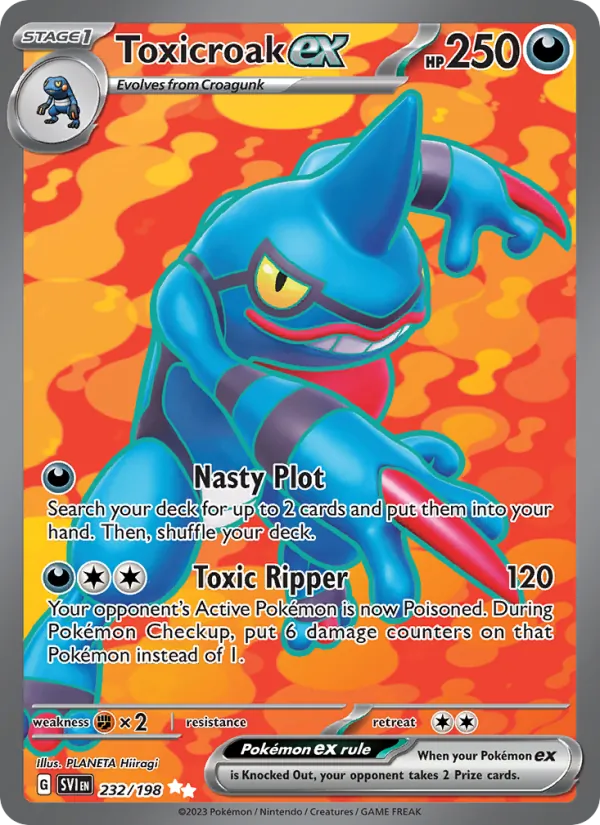 Toxicroak ex 232 · Scarlet & Violet