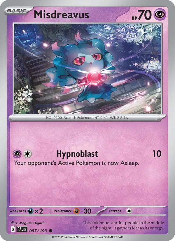 Misdreavus 087 · Paldea Evolved