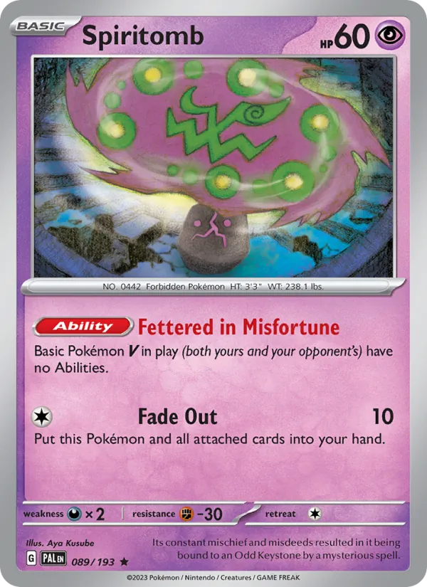 Spiritomb 089 · Paldea Evolved