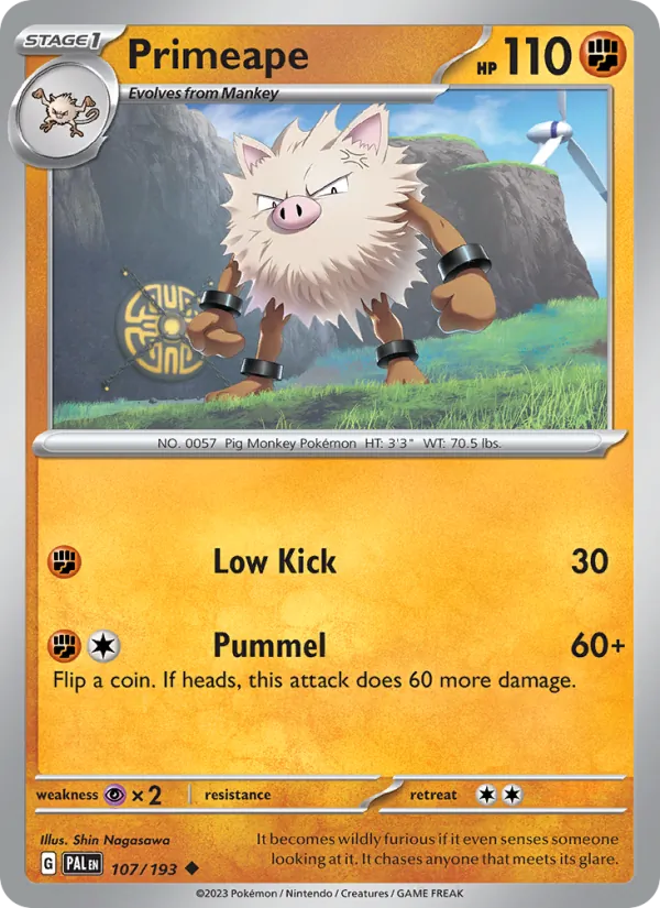 Primeape 107 · Paldea Evolved