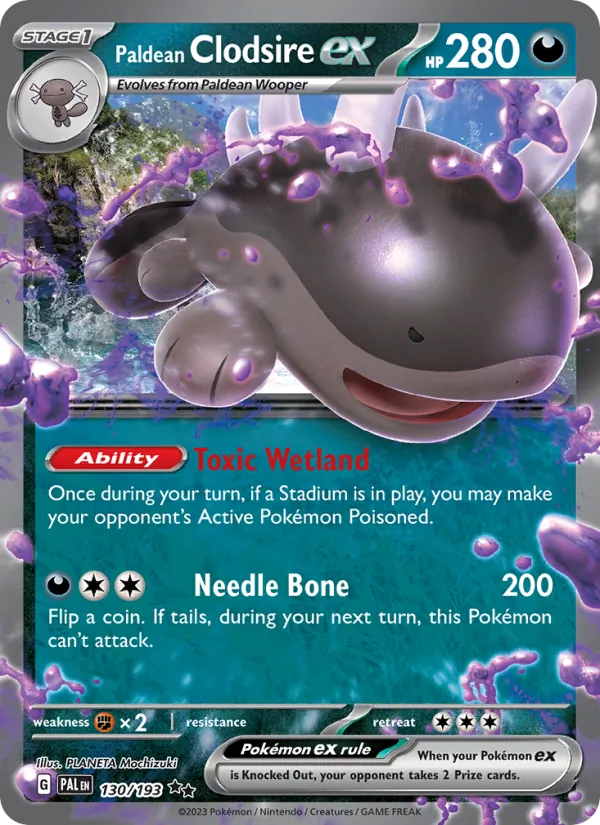 Paldean Clodsire ex 130 · Paldea Evolved
