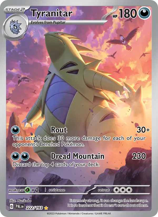 Tyranitar 222 · Paldea Evolved