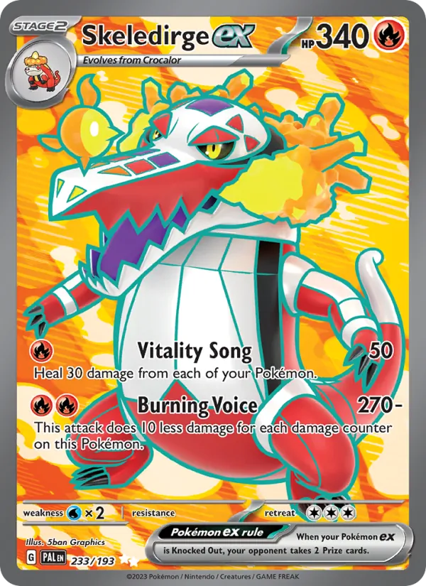Skeledirge ex 233 · Paldea Evolved