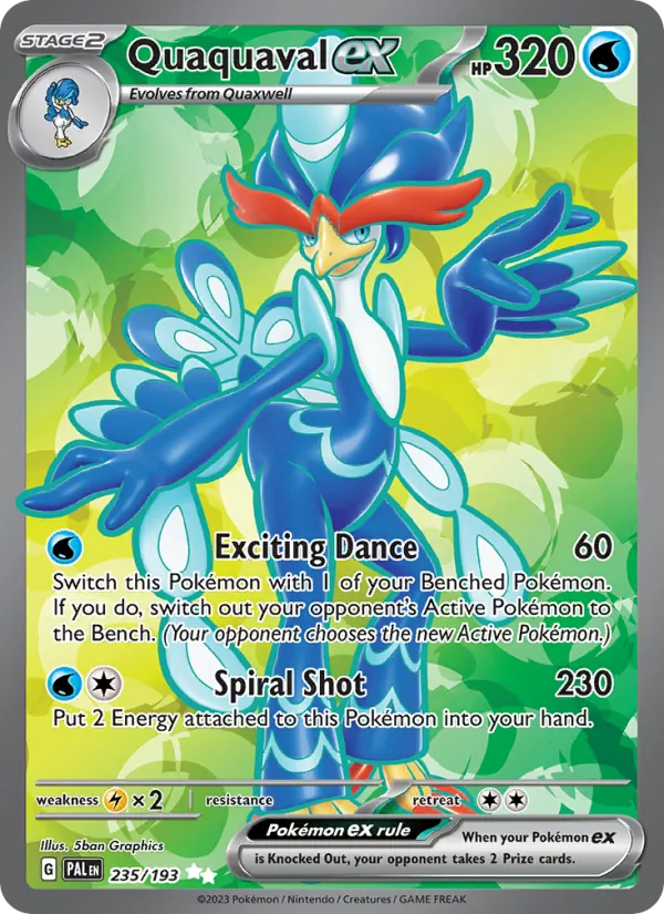 Quaquaval ex 235 · Paldea Evolved