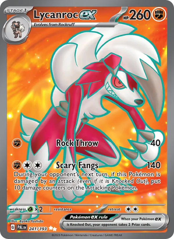 Lycanroc ex 241 · Paldea Evolved
