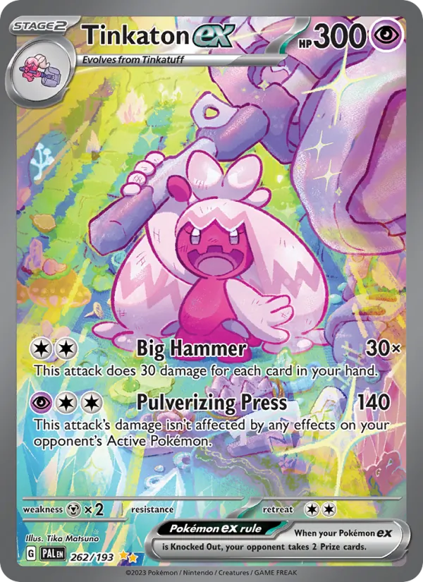 Tinkaton ex 262 · Paldea Evolved