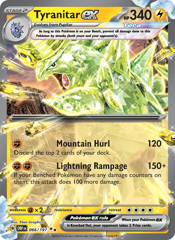 Tyranitar ex 066 · Obsidian Flames