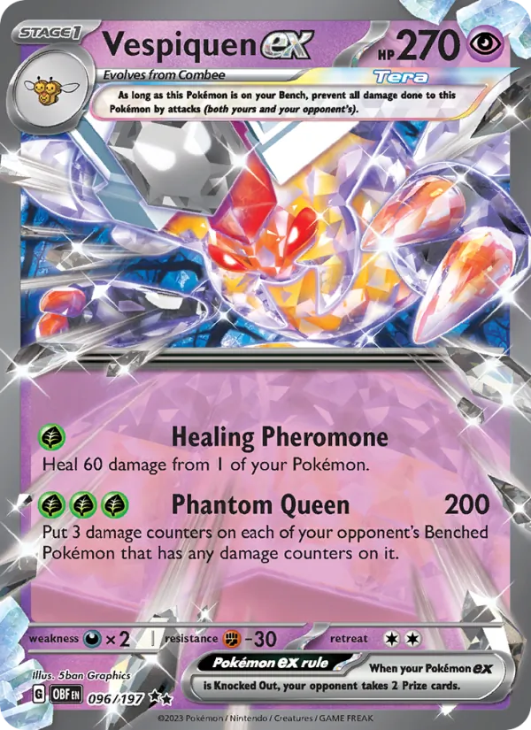 Vespiquen ex 096 · Obsidian Flames