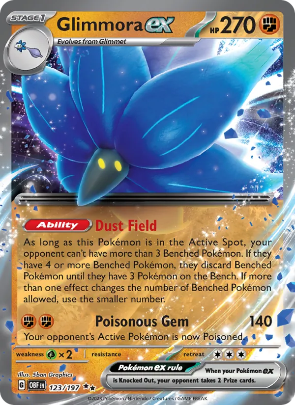 Glimmora ex 123 · Obsidian Flames