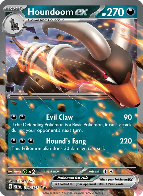 Houndoom ex 134 · Obsidian Flames
