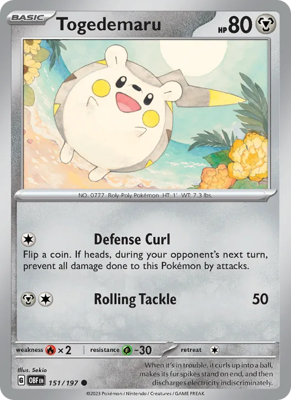 Togedemaru 151 · Obsidian Flames
