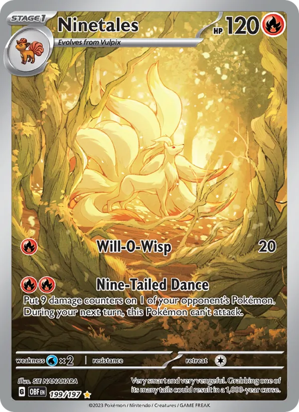 Ninetales 199 · Obsidian Flames