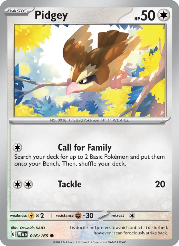 Pidgey 016 · 151