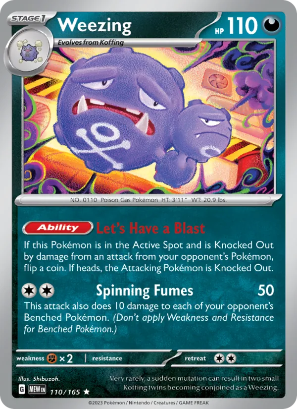 Weezing 110 · 151