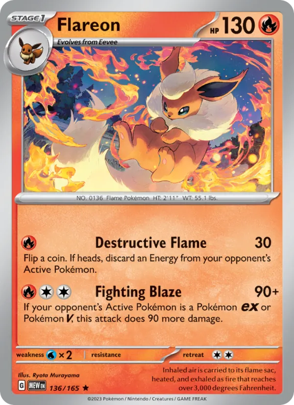 Flareon 136 · 151