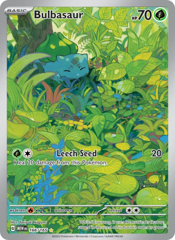 Bulbasaur 166 · 151