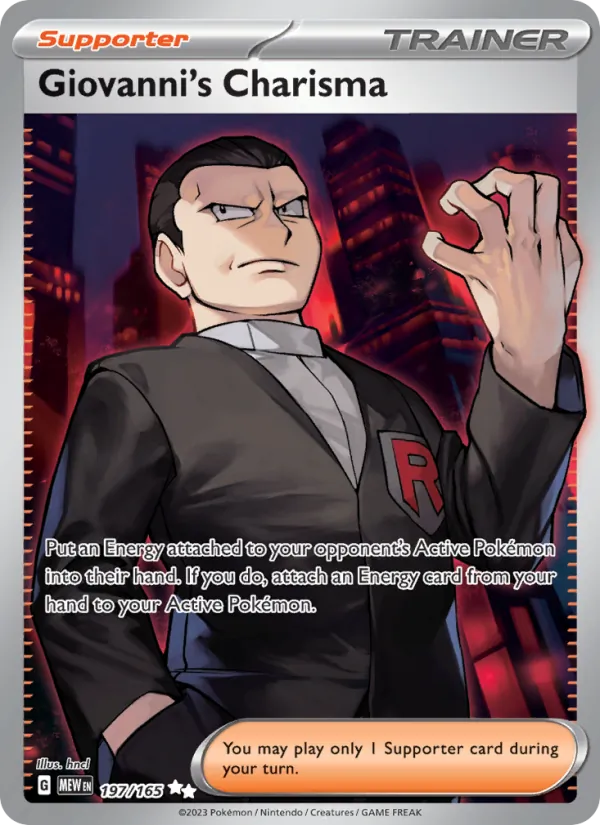Giovanni's Charisma 197 · 151