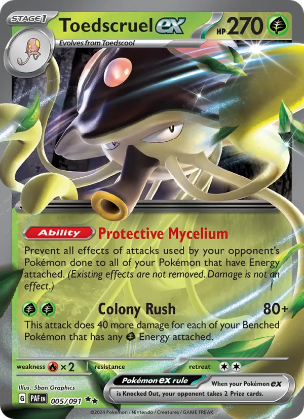 Toedscruel ex 005 · Paldean Fates
