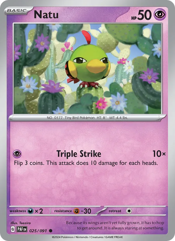 Natu 025 · Paldean Fates