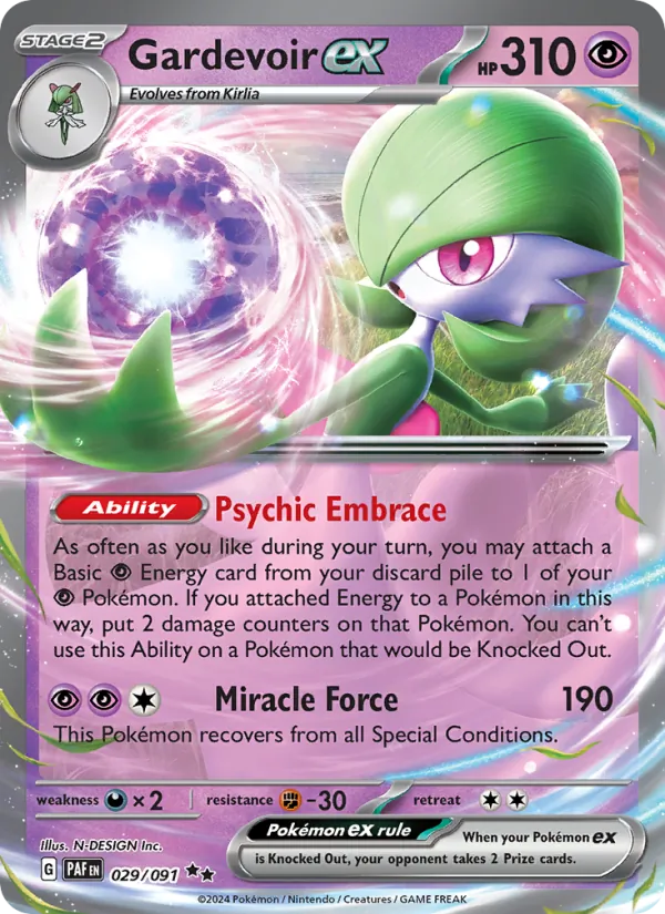 Gardevoir ex 029 · Paldean Fates