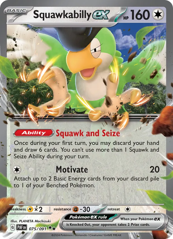 Squawkabilly ex 075 · Paldean Fates